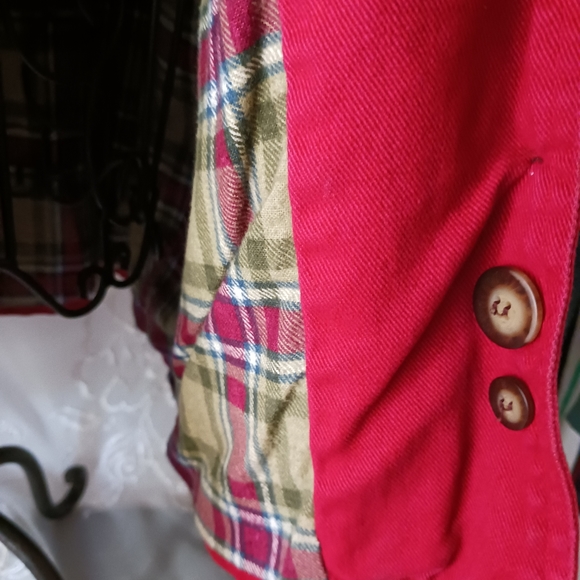 "ALLEGHANY TRAIL" WOMENS  BUTTON-DOWN100%COTTON FLANNEL WORK JACKET..SZ.M - Picture 6 of 10